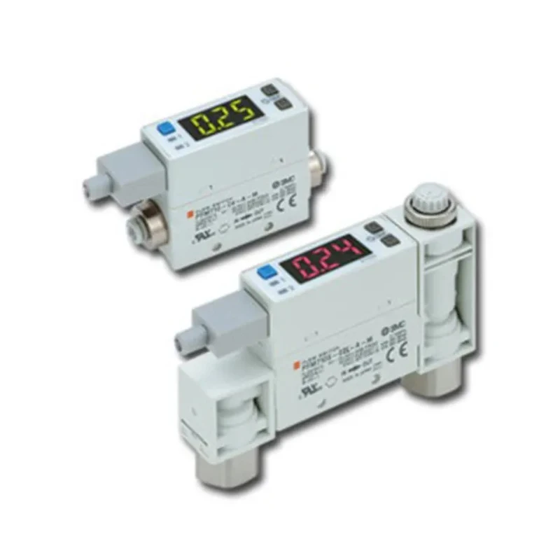 SMC Integrated Display Flow Switch for Air, 1L/min Min, 50L/min Max, 24V DC, 750kPa, Model PFM7 