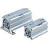 SMC 35 mm Pneumatic Cylinder Double Acting Through Hole Mount Air Cushion Aluminium Alloy Body RDQB50TF-100