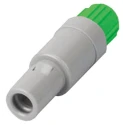 LEMO Circular Connector, 2 Contacts, Cable Mount, 14 mm Size, Plug, Male, IP50 Protection, Redel P Series PAG.M0.2GL.AC52V