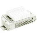 SMC SY3000 Series 6 Station R Thread Manifold Die Cast Aluminium Body for SY Series Valves SY3000