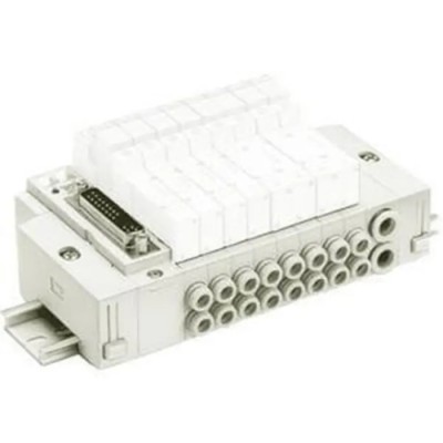 SMC SY3000 Series 6 Station R Thread Manifold Die Cast Aluminium Body for SY Series Valves SY3000