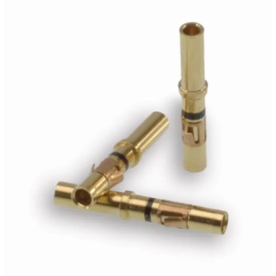 ITT Cannon Female Crimp Circular Connector Contact, Wire Size 26AWG, Brass Contact Material, Gold T3P26FC1LX / 192991-0054