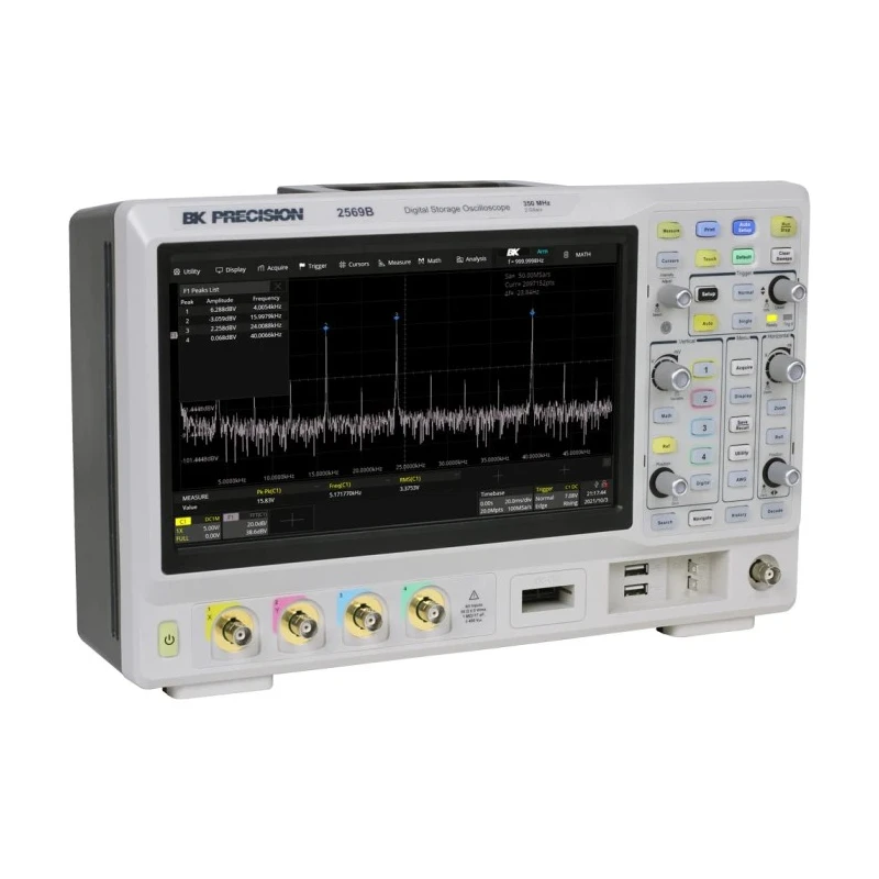 BK Precision 100 MHz Bench Oscilloscope 4-Channel, 8-bit Vertical Resolution, Touchscreen Display BK2565B