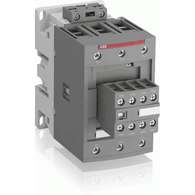 ABB AF Contactor 3-Pole, 125 A, 37 kW Motor Control, 1000V Coil Voltage, DIN Rail Mount 1SBL397001R1222