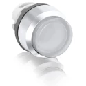ABB MP3 Series White Momentary Push Button Head, 22.5 mm Cutout, IP20, IP66 1SFA611102R3105