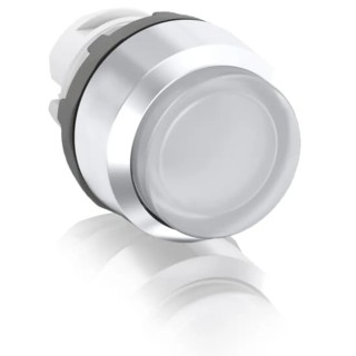ABB MP3 Series White Momentary Push Button Head, 22.5 mm Cutout, IP20, IP66 1SFA611102R3105