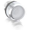 ABB MP3 Series White Momentary Push Button Head, 22.5 mm Cutout, IP20, IP66 1SFA611102R3105