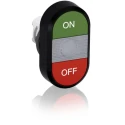 ABB MPD3 Series Green, Red Oval Momentary Push Button Head 22.5mm Cutout 