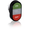 ABB MPD3 Series Green, Red Oval Momentary Push Button Head 22.5mm Cutout