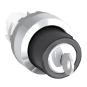 ABB 2-position Key Switch Head Momentary, Flat Key, IP66, 22.5 mm Cutout M2SSK3