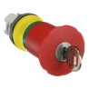 ABB Emergency Stop Push Button Head 40 mm Diameter Key Release Mushroom Actuator Plastic 1SFA611525R1301 MPEK4-13R
