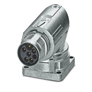 Phoenix Contact Industrial Circular Connector M17 Plug Male Front Mount 6 Contacts 14A IP66 IP68 6kV 1628515