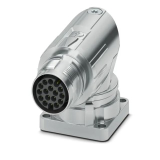 Phoenix Contact Industrial Circular Connector, 17 Contacts, Front Mount, Plug, Male, IP66 and IP68, M17 PRO Series 1628521