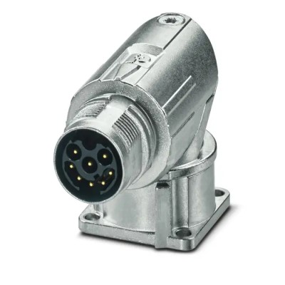 Phoenix Contact Industrial Circular Connector Plug Male Front Mount 8 Contacts M17 60V 8A IP66 IP68 M17 PRO Series 1628527