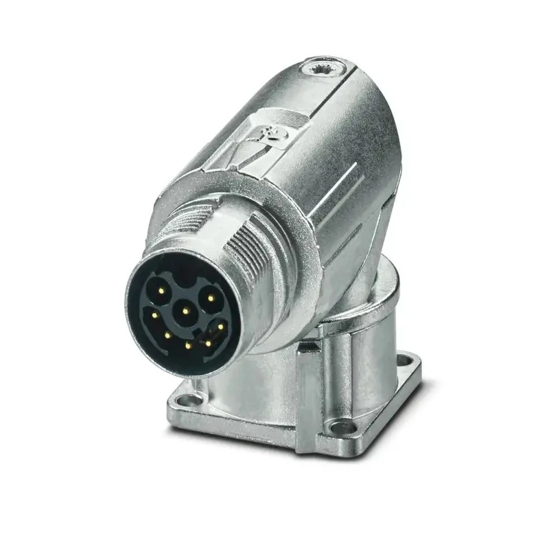 Phoenix Contact Industrial Circular Connector Plug Male Front Mount 8 Contacts M17 60V 8A IP66 IP68 M17 PRO Series 1628527