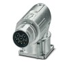 Phoenix Contact Industrial Circular Connector Plug Male Front Mount 8 Contacts M17 60V 8A IP66 IP68 M17 PRO Series 1628527