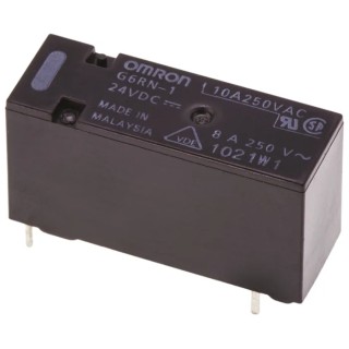 Omron Through Hole Power Relay 24V dc Coil, 8A Switching Current, SPDT G6RN-1 DC24