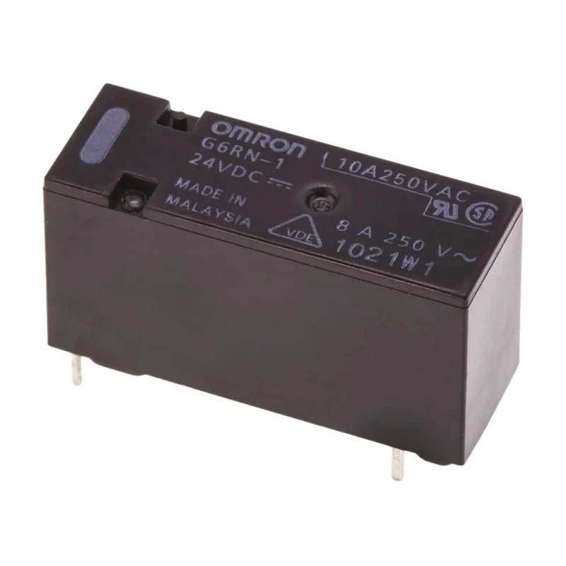 Omron Through Hole Power Relay 24V dc Coil, 8A Switching Current, SPDT G6RN-1 DC24