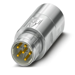 Phoenix Contact Industrial Circular Connector 6 Contacts Cable M23 Plug Male IP66, IP68 630V 30A M23 PRO 1628790