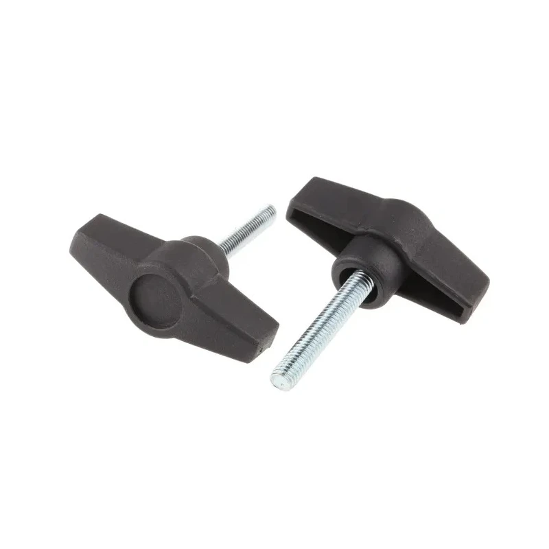 RS PRO Black Thermoplastic Male Wing Clamping Knob Threaded Stud 35mm Thread Length 50 mm Diameter 169-301
