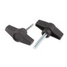 RS PRO Black Thermoplastic Male Wing Clamping Knob Threaded Stud 35mm Thread Length 50 mm Diameter 169-301