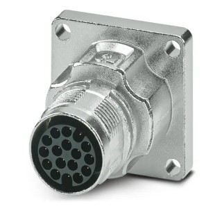 Phoenix Contact Industrial Circular Connector 17 Contacts Front Mount Plug Male IP66 IP68 60V 3.6A M17 PRO Series 1628926