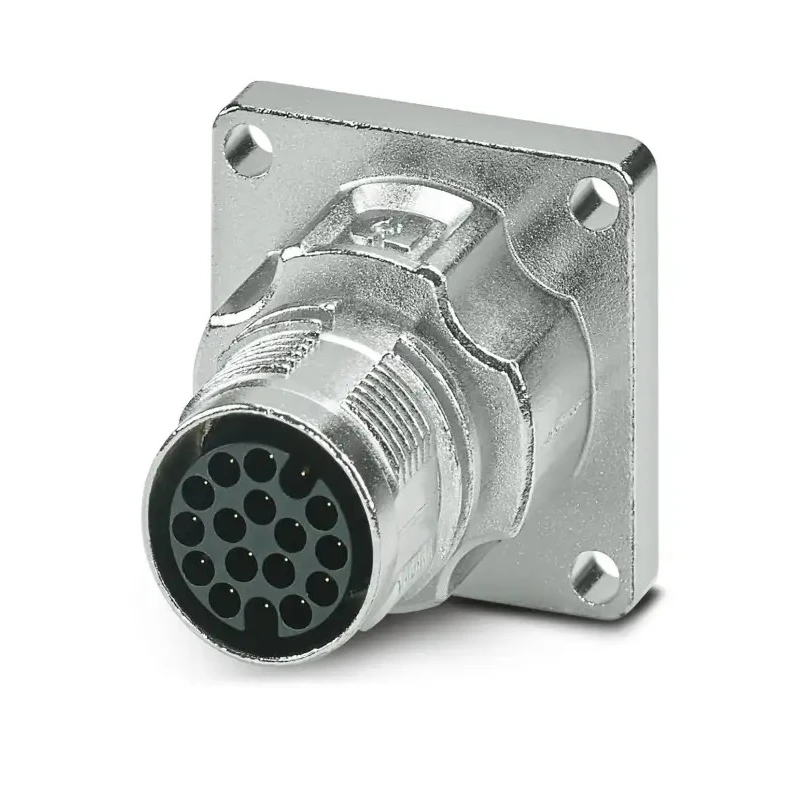 Phoenix Contact Industrial Circular Connector 17 Contacts Front Mount Plug Male IP66 IP68 60V 3.6A M17 PRO Series 1628926