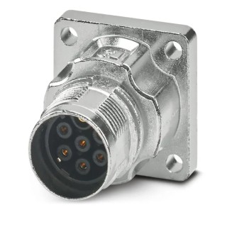 Phoenix Contact Circular Connector, 7 Contacts, Front Mount, Socket Female, IP66/IP68, 630V, 14A, M17 PRO Series 1628915