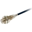 Omron Threaded Barrel Inductive Proximity Sensor, M12, PNP Output, 30 V dc, 2 mm Detection, 100mA, IP69K Rated E2E-X2B1T12 2M
