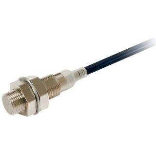 Omron Threaded Barrel Inductive Proximity Sensor, M12, PNP Output, 30 V dc, 2 mm Detection, 100mA, IP69K Rated E2E-X2B1T12 2M