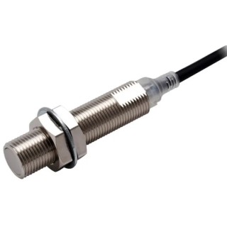 Omron Threaded Barrel Inductive Proximity Sensor M12, NPN Output, 30V DC, 4 mm Detection, 200 mA, IP67 E2E-X4C1L12 2M