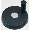 Elesa Black Technopolymer Revolving Hand Wheel, 102 mm Diameter 72671