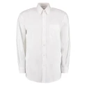 Kustom Kit White Polyester, Cotton Men’s Classic Fit Premium Oxford Long Sleeve Work Shirt Size 125 cm KK105
