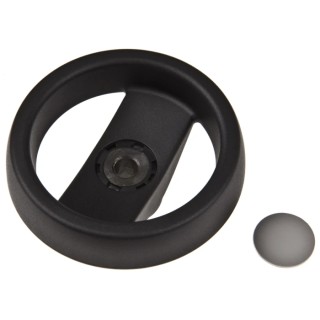 RS PRO Black Polymer Hand Wheel with Steel Insert, 80 mm Diameter 170-727