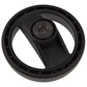 RS PRO Black Polymer Hand Wheel with Steel Insert, 80 mm Diameter 170-727