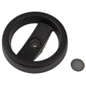 Elesa Black Technopolymer Hand Wheel, 99 mm Diameter 78511