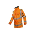 Sioen Mildura Orange Unisex Hi Vis Jacket, 2XL, Waterproof, Windproof, Cold Resistant S101-703Z-2XL