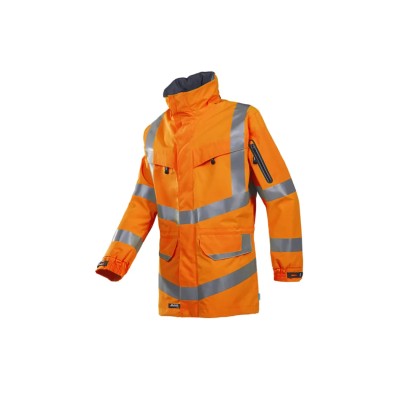 Sioen Mildura Orange Unisex Hi Vis Jacket, 2XL, Waterproof, Windproof, Cold Resistant S101-703Z-2XL
