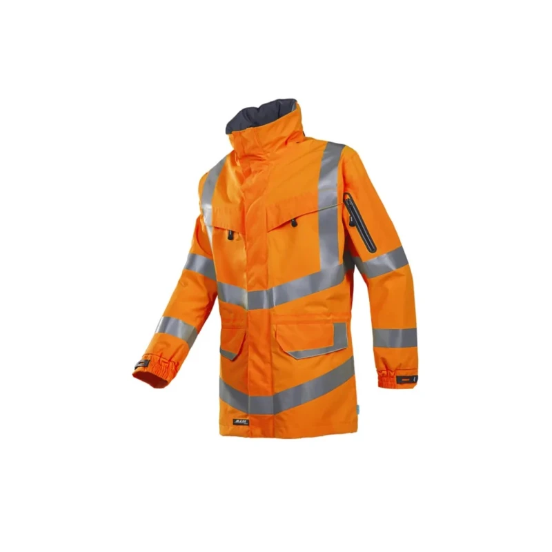 Sioen Mildura Orange Unisex Hi Vis Jacket, 2XL, Waterproof, Windproof, Cold Resistant S101-703Z-2XL