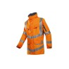 Sioen Mildura Orange Unisex Hi Vis Jacket, 2XL, Waterproof, Windproof, Cold Resistant S101-703Z-2XL