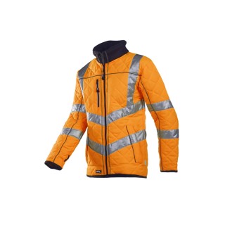 Sioen Unisex Hi Vis Jacket 3XL Polyester Outer with Fleece Lining Zip Closure EN 14058:2004 Class 3 S101-725Z-3XL