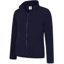 Uneek Navy 100% Polyester Women's Full Zip Fleece Jacket M 34 to 36 in UC608