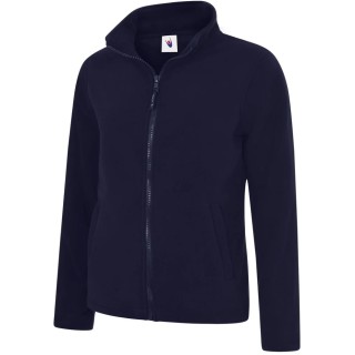 Uneek Navy 100% Polyester Women's Full Zip Fleece Jacket M 34 to 36 in UC608