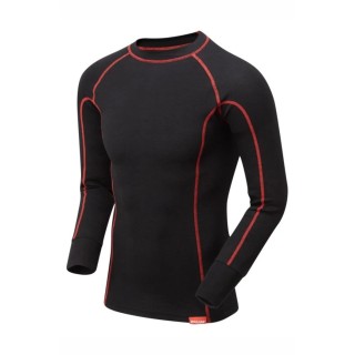 PULSAR Cotton, Modacrylic Long Sleeve Fire Retardant T-Shirt Size S XARC01-S