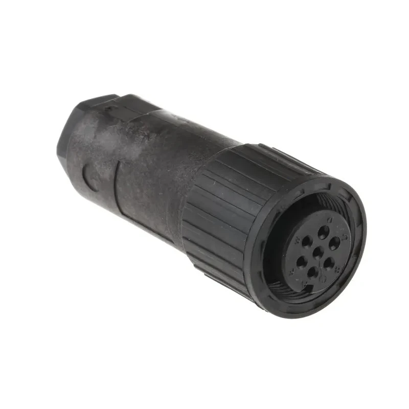 Hirschmann MIL Spec Circular Connector, Copper Straight 7 Way Cable Female Contacts Black Shell 932460100 CM 06 EA 14S-61 S