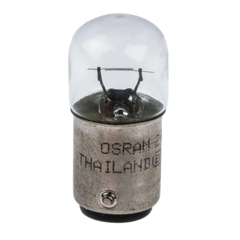 Osram Automotive Incandescent Lamp Clear BA15D Base 24V 5W 80h Lifespan BA15D