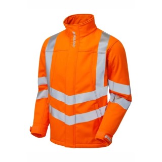 PULSAR Hi Vis Jacket Orange Unisex Size L 100% Polyester Soft Shell Windproof Zipper Closure PR535-L