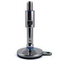 RS PRO Stainless Steel 100 mm Diameter Adjustable Foot M20 Thread, 2500 kg Static Load Capacity, 15° Tilt Angle 237-8185