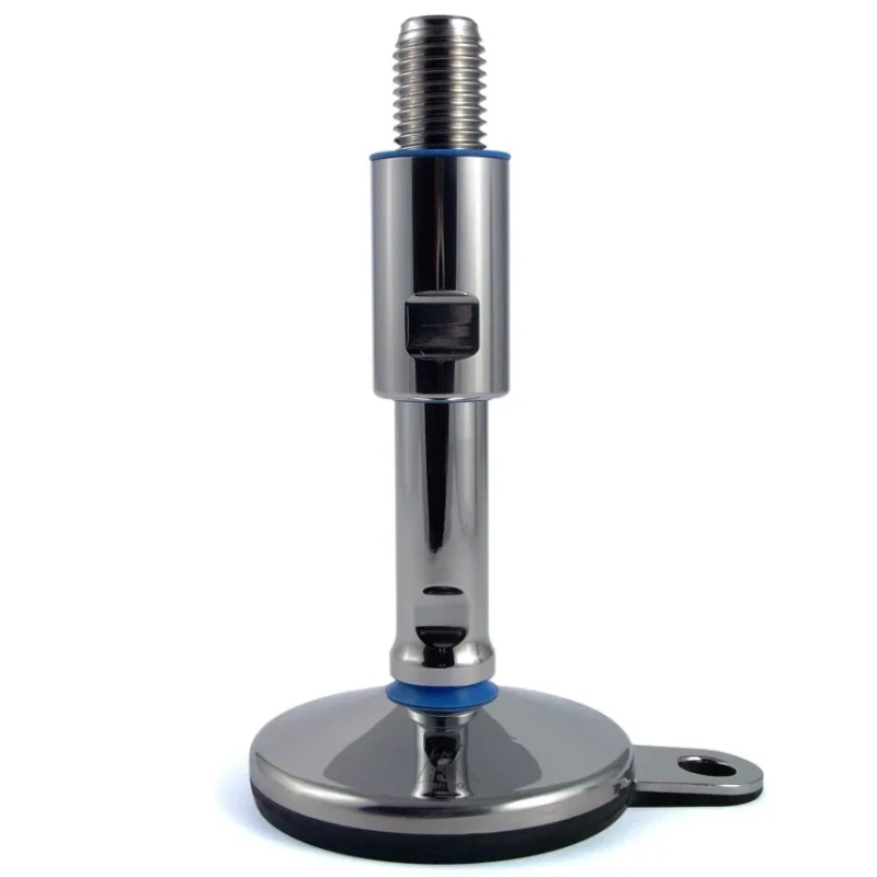 RS PRO Stainless Steel Adjustable Foot 80 mm Diameter M20 Thread, 2000 kg Static Load Capacity, 15 ° Tilt Angle 237-8191