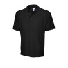 Uneek Black Polyester Cotton Polo Shirt Men's Short Sleeve Size 112 to 117 cm UC102